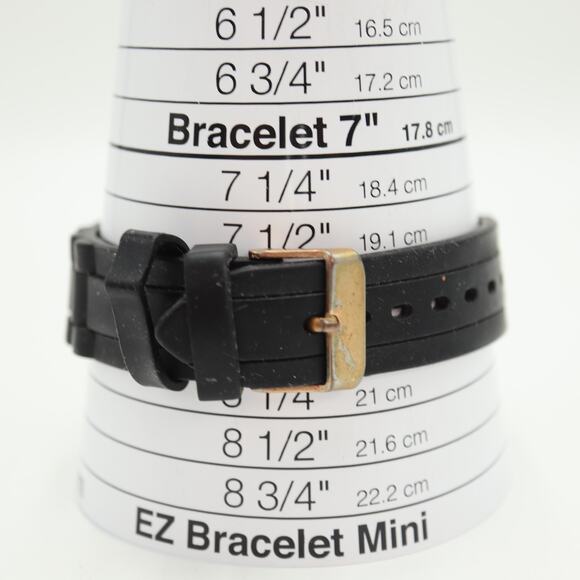 Emporio Armani Unisex Tazio Chronograph 38mm Watch Black Silicone w New Battery - Picture 4 of 16